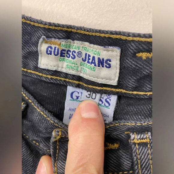 Vintage 90s Guess Made in Canada High Waisted Jeans - Picture 3 of 7